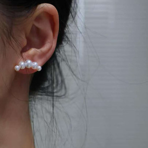 Delicate Mini Stud <b>Earrings</b> 4-7mm Aurora Freshwater Pearl Near Flawless Surface 14K Gold Filled Ear <b>Posts</b> Daily Fine Jewelry - Product Image 3