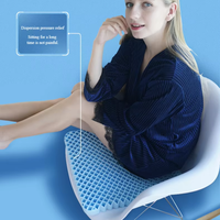Coussin de soutien lombaire ergonomique en gel TPE personnalisé OEM pour dossier de voiture, rafraîchissant, antibactérien, amovible et lavable, directement de l'usine