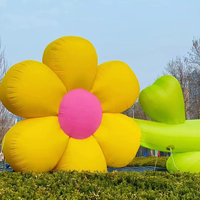 Fleur gonflable géante Publicité Outdoor Park Mall Décoration Taille personnalisée