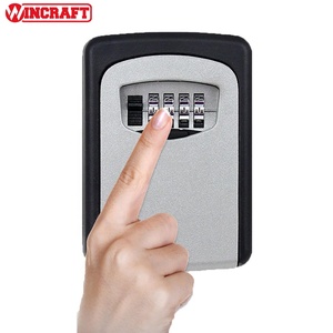 Coffret de sécurité mural en zinc poli de haute sécurité avec serrure à code à 4 chiffres, marque JXD, pour le rangement des clés - Product Image 4