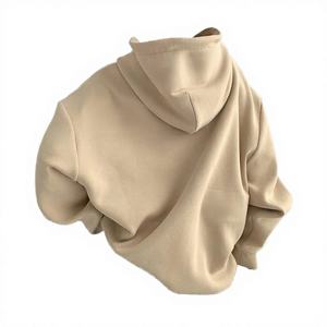 Sudadera con Capucha Extra Grande para Mujer, Diseño Personalizado, Invierno, Casual, Mangas Regulares, Bordado con Letras, Estampado Frontal, Tejido Ecológico - Product Image 3