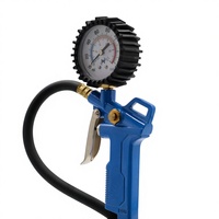 Pistolet de gonflage de pression des pneus personnalisable avec fonction de soufflage d'outils de véhicule Jauge de gonflage OEM Type de support Perceuse pneumatique