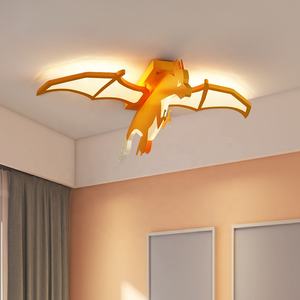 Lámpara LED regulable moderna para niños, pantalla acrílica de dibujos animados, luminaria, diseño de dinosaurio, lámpara de techo para niño, guardería con <span class=keywords><strong>Remo</strong></span> - Product Image 5