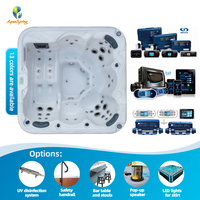 Spa extérieur de haute qualité pour 6 personnes, jacuzzi avec contrôle Balboa USA, acrylique Aristech, 70 jets de massage hydrothérapeutiques, pour moments de détente.