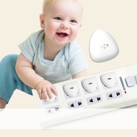 Prodigy OL015 Protection de prise blanche, sécurité bébé, couvercle de prise en plastique ABS, certifié EN71, installation rapide, verrouillage de sécurité