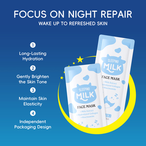 Mascarilla Facial LAIKOU MILK Refrescante y Limpiadora, 3g, Tamaño Viaje, en Crema para Piel Seca - Product Image 5
