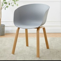 Chaise de salle à manger nordique moderne la plus vendue, fauteuil super confortable avec pieds en métal pour salon de thé, café, réception