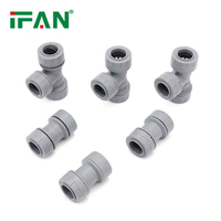 IFAN Оптовая цена. Фитинги PB Push Fit 15 мм, 22 мм, серые, угловые соединители, быстроразъемные фитинги PB.