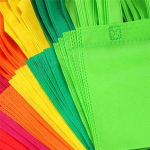 Hot Sale Eco Friendly Promotional Custom Pure Color <b>Shopping</b> Non Woven Bag With Print Logo - Product Image 4