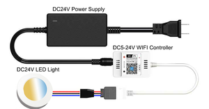 Panel LED plano de 12W 24V Dali PWM DIM 2000-6000K blanco sintonizable KNX Casambi GVS Loxone Tree Tuya Wifi Control Smart Led panel de luz - Product Image 4