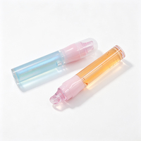 Gloss à lèvres transparent rose hydratant repulpant effet miroir, huile à lèvres personnalisable avec logo, marque privée, faible MOQ, OEM ODM, maquillage pour les lèvres