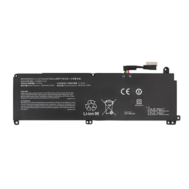 High Capacity V150BAT-4-53 72Wh Laptop Battery Replacement for Clevo Z8-DA7NS DA7NP CV15S02 CV15S29 Notebook Battery