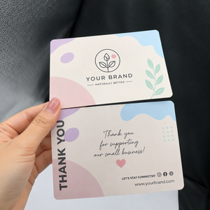 <span class=keywords><strong>Tarjeta</strong></span> <span class=keywords><strong>de</strong></span> Agradecimiento Comercial con Logotipo <span class=keywords><strong>de</strong></span> Diseño Personalizado por la Compra en Mi Pequeña Empresa, Decoración para Caja <span class=keywords><strong>de</strong></span> Regalo - Product Image 2