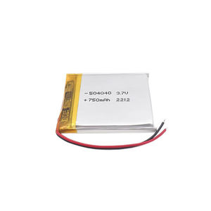 แบตเตอรี่ลิเธียมโพลิเมอร์แบบชาร์จไฟได้<span class=keywords><strong>3</strong></span>.7V 750mAh 504040 - Product Image 2