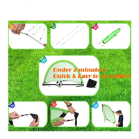 But de football pliable pour enfants, facile à installer, durable, en tissu Oxford 210D, portable, pour l'entraînement de football en extérieur, lot de deux