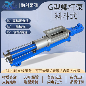 Pompe à vis G30-1 en acier inoxydable de qualité sanitaire avec trémie d'alimentation, modèle de pompe de surpression électrique à moteur triphasé - Product Image 4