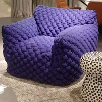 Fauteuil de loisirs moderne, durable, beau, confortable, grand, en tissu vert, à dossier haut, avec coussin, pour salon, hôtel, chambre à coucher
