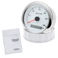 Compteur de régime 85 mm 3000 tr/min pour générateur diesel, jauge de régime 12V 24V CC avec compteur horaire, pièces de rechange pour groupe électrogène