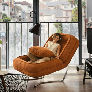 Sofá Cama Plegable Amarillo, Cómodo y Compacto para el Hogar o Hotel, para Dormitorio o Sala de Estar - Product Image 2