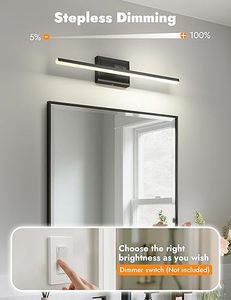 <span class=keywords><strong>Applique</strong></span> <span class=keywords><strong>murale</strong></span> industrielle en aluminium noir homologuée ETL, luminaire de salle de bain 14W 5CCT dimmable, pour couloir, hôtel, vente en gros OEM - Product Image 4