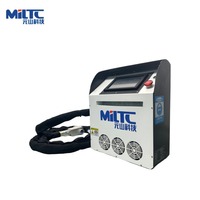 Nettoyeur laser à impulsions portatif refroidi par air 100W, machine de nettoyage laser à fibre portable sans refroidisseur d'eau