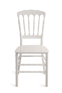 Silla de banquete Napoleón blanca de lujo Asientos de plástico apilables de alta calidad para bodas Fiestas Hoteles y villas modernos - Product Image 3
