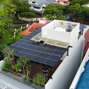 Sunforson khu dân cư carport năng lượng mặt trời nhà để xe nhôm nơi trú ẩn năng lượng mặt trời khung năng lượng mặt trời nơi trú ẩn trên sân thượng - Product Image 1