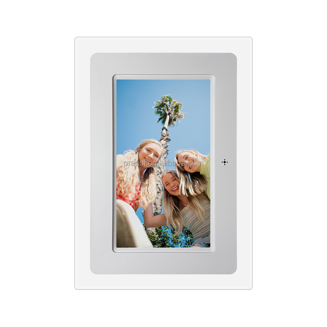 Pros 7 Inch Acrylic Video Frame Digital Photo Frame Full HD 1080P Video Music Picture Calendar Clock Remote Control USB SD Card