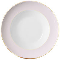 Lots de Vaisselle Rose à Bordure Dorée Marocaine en Porcelaine de Luxe Durable pour Événements et Fêtes