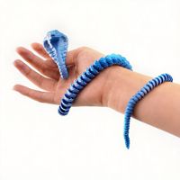 Cobra imprimé en 3D, artisanat, cadeau, ornement, articulations flexibles et mobiles, produit transfrontalier très vendu, créatif et tendance sur internet