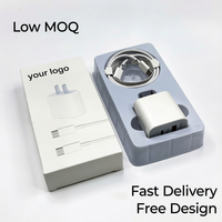 Boîte pliante en carton blanc de petite taille sur mesure, universelle pour adaptateur de chargeur PD, emballage US (avec insert en papier)