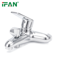 IFANPLUS nouveau produit logo personnalisé robinet mural mural bain chaud et froid onglet mélangeurs robinets pour le mur