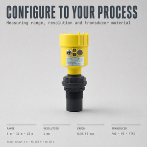 เครื่องวัดระดับอัลตราโซนิก Jiangsu Ruiji Instruments ความแม่นยำ 0.5% ระบบ Abs เอาต์พุต 4-20ma รับประกัน 1 ปี ราคาประหยัด - Product Image 4