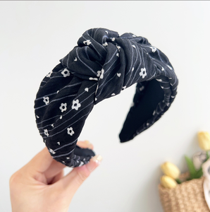 Diademas de Tela con Nudo Floral Estilo Tinta de Jardín Retro, Diadema Ancha Sencilla para Mujer, Lazo con Flor, Nueva Diadema Elegante para Niña - Product Image 4