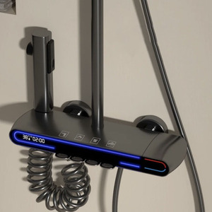 Набор полностью медных душевых насаждений с цифровым дисплеем - Product Image 6