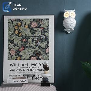 Lámpara de Pared LED de Resina Artesanal con Diseño de Búho, Decoración de Lujo para Villas Privadas, Renovación Interior de Toda la <span class=keywords><strong>Casa</strong></span> - Product Image 3