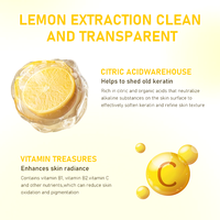 OEM, gel exfoliant et pétillant au citron, nettoyant en profondeur éclaircissant, élimine les peaux mortes, adoucit la peau à chaque utilisation pour les Africains