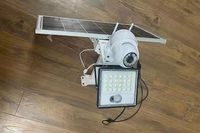 Caméra solaire CCTV 4G 360 degrés, éclairage de sécurité extérieur, lampadaire 200W 150W, jardin, route