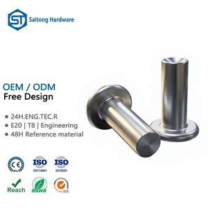 Remache Semitubular de Aluminio con Cabeza Plana ST-0051, Estándar ISO, Acabado Brillante Sin Recubrimiento para Ensamblaje Industrial General - Product Image 1