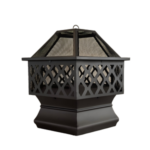 Brasero Portátil para Acampar OEM, de Acero Resistente, con Cubierta de Malla - Product Image 1