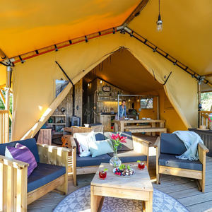 Tente de safari en toile S35, nouvelle conception 2024, tente de camping extérieure, <span class=keywords><strong>maison</strong></span> de camping, tente de camping robuste pour couples, tente de salon professionnel à <span class=keywords><strong>vendre</strong></span> - Product Image 4