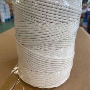 Cordon en coton naturel tressé solide de haute qualité 3/8'' - Product Image 1