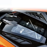 Kit carrosserie capot moteur arrière en fibre de carbone sèche Tecnica Style pour Lamborghini Huracan LP580 LP610 Evo Upgrade