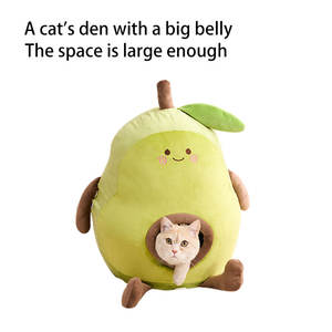 Kapibara Winter Warm Vier Seizoenen Universeel Gesloten Kattenbed <span class=keywords><strong>Totoro</strong></span> Agaro Cartoon Effen Patroon Ademende Stoffen Bedden Voor Huisdieren - Product Image 4