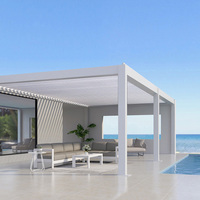 Pergola bioclimatique en aluminium à lames orientables automatiques, écologique, imperméable, pour extérieur