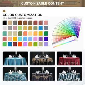 Nappe de table tissée de luxe SIWEI pour hôtels, nappe en poly pour restaurants étoilés <span class=keywords><strong>Michelin</strong></span> - Product Image 3