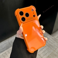Coque de téléphone de luxe en verre trempé pour iPhone 17 13 14 15 16 Pro Max Air 17Pro, protection antichoc Candy