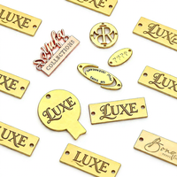 Étiquettes Métalliques Décoratives Personnalisées pour Sacs à Main, Plaques Logo en Alliage de Zinc Gravées, Étiquettes de Mode Haut de Gamme, Auto-adhésives en Relief 3D