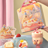 Coffret Cadeau Anniversaire Bougie Parfumée en Peluche Kawaii en Forme de Gâteau – Cadeau Unique et Premium pour Femme, Amie, Fille – Décoration d'Intérieur, Souvenir
