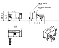 Machine d'emballage automatique pour sachets à bec verseur Doypack, pour shampoing, savon, liquide de lavage, détergent, mini machine d'emballage Doypack